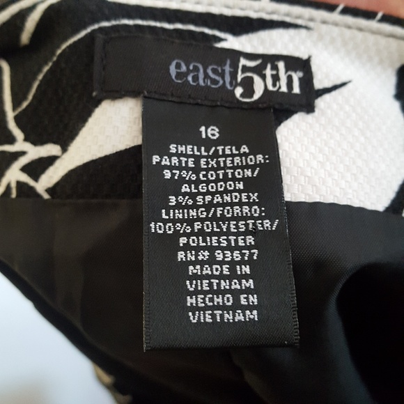 NWOT East 5th Floral Pleated Skirt Size 16 - Picture 2 of 3